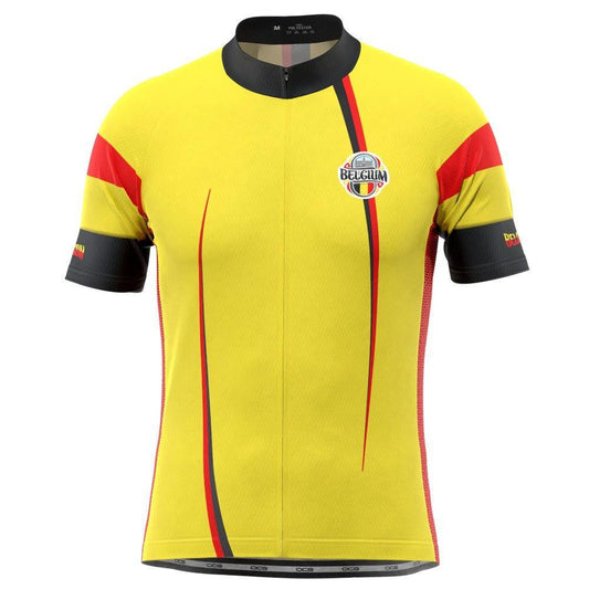 Men's World Countries Team Belgium Icon Series 1 Short Sleeve Cycling Jersey
