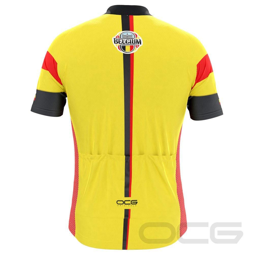 Men's World Countries Team Belgium Icon Series 1 Short Sleeve Cycling Jersey