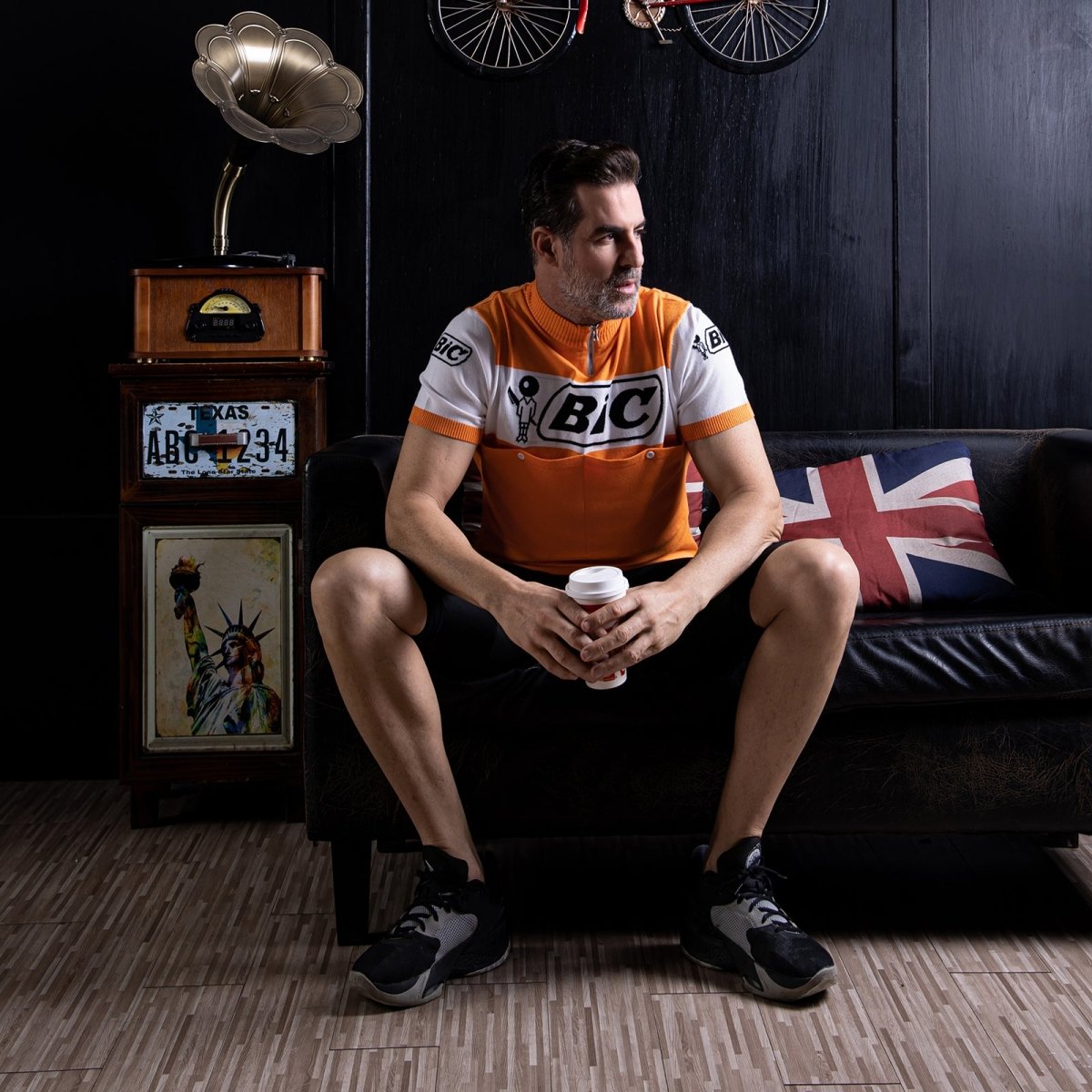 Bic Merino Wool Blend - Retro Cycling Jersey