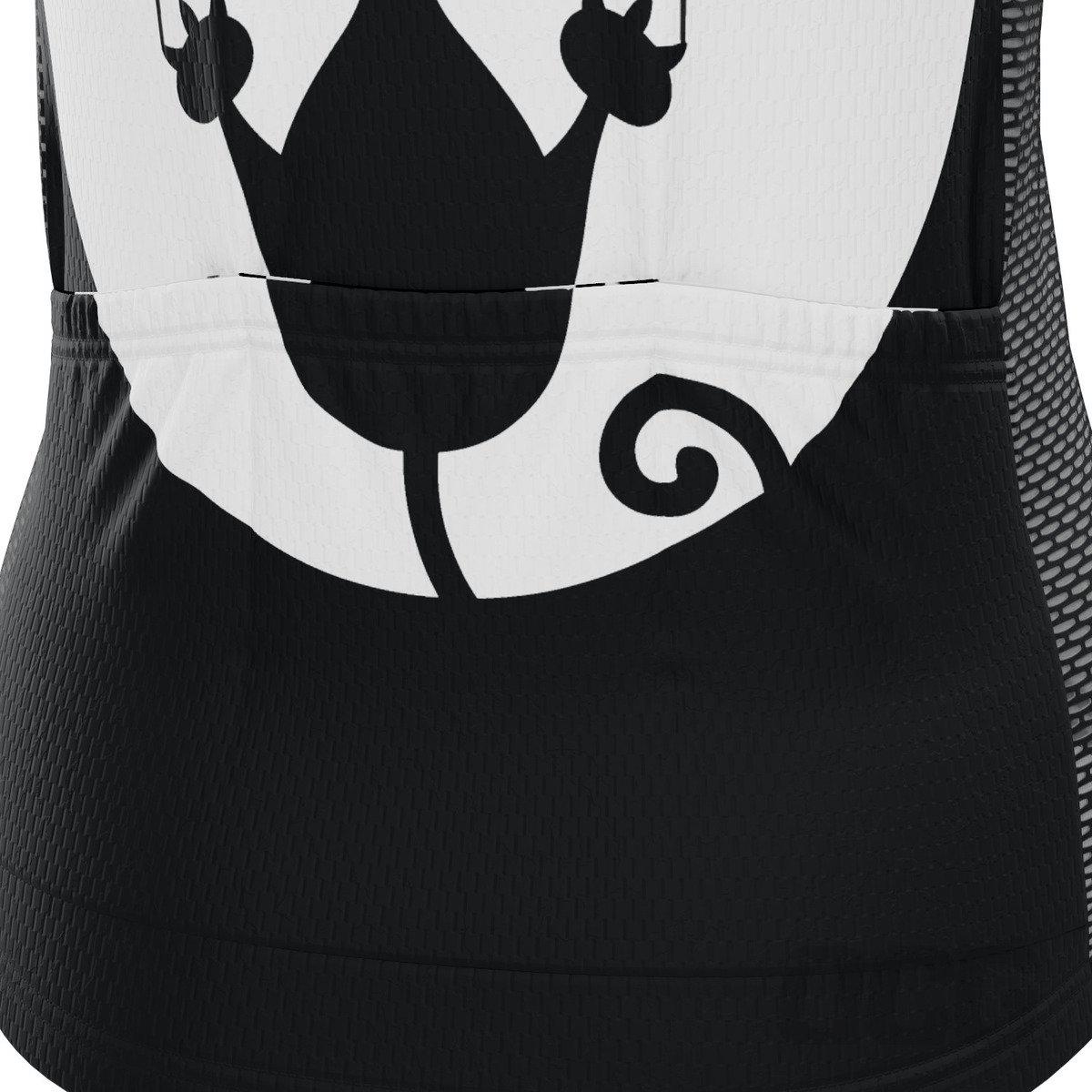 Women's Clawing Black Cat Short Sleeve Cycling Jersey