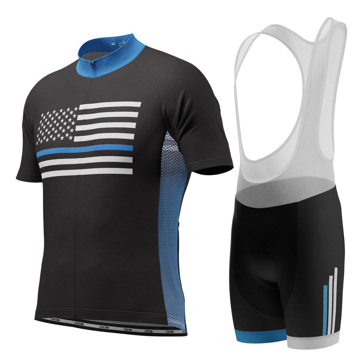 Men's American National Flag 2 Piece Cycling Kit