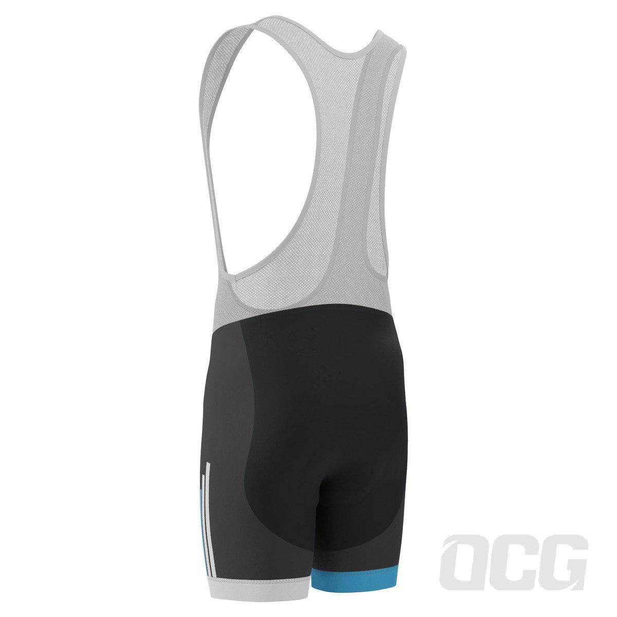 Men's American National Flag Gel Padded Cycling Bib
