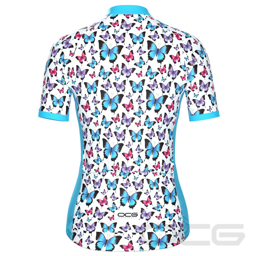 Women's Butterfly Spin Short Sleeve Cycling Jersey