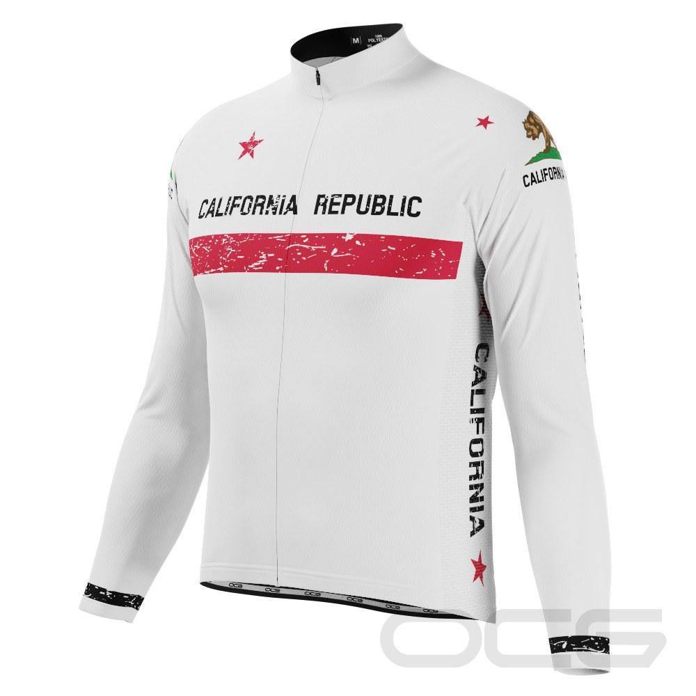 Men's California Republic Long Sleeve Cycling Jersey