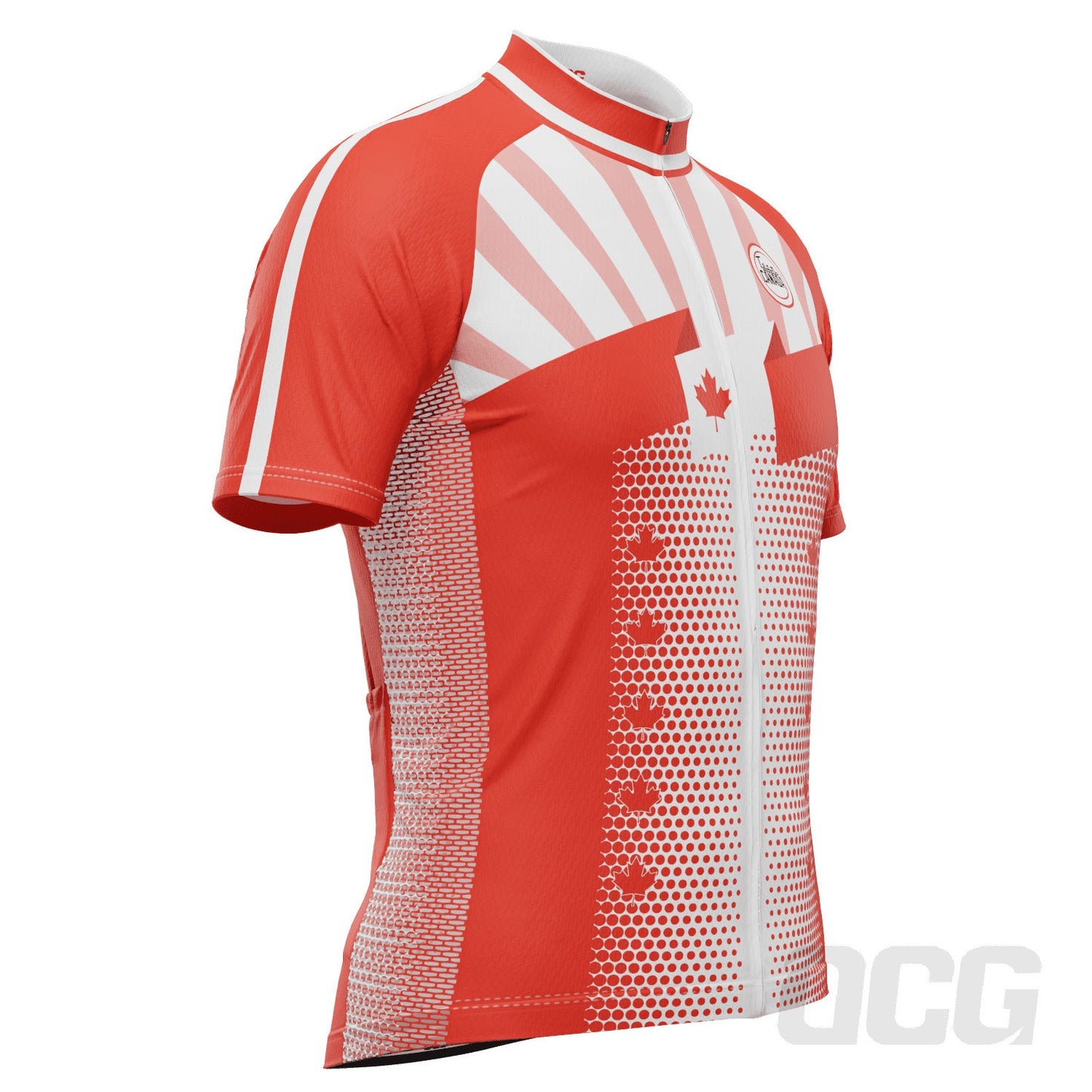 Men's World Countries Team Canada Icon Short Sleeve Cycling Jersey