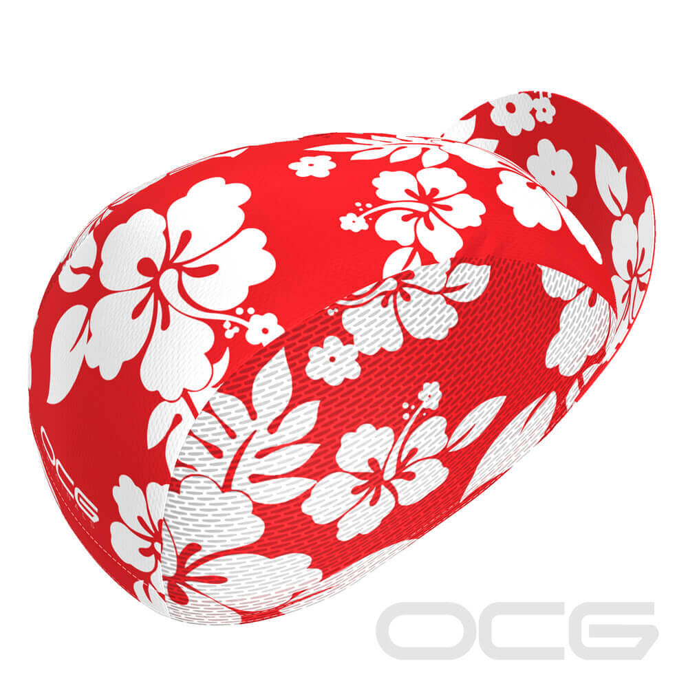 Unisex Hawaiian Aloha Floral Quick Dry Cycling Cap