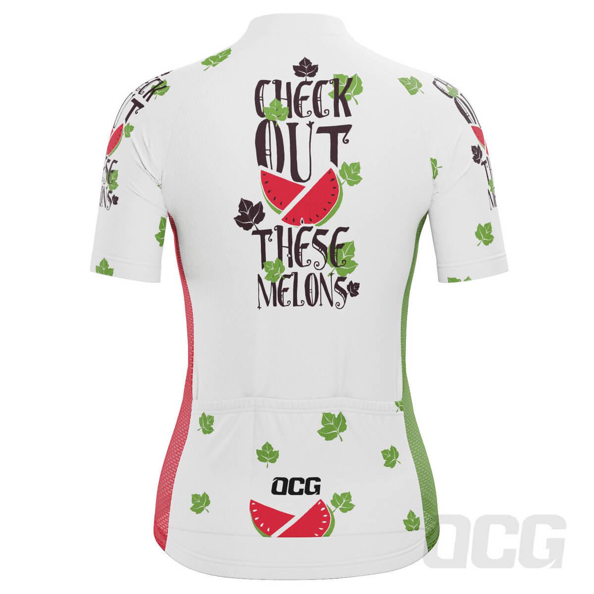 Women's Check Out These Melons Short Sleeve Cycling Jersey