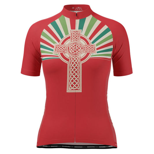 Women's Christian Fearless in Faith Cross Short Sleeve Cycling Jersey
