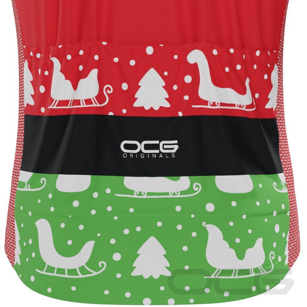 Men's Christmas Elf Season To Ride Short Sleeve Cycling Jersey