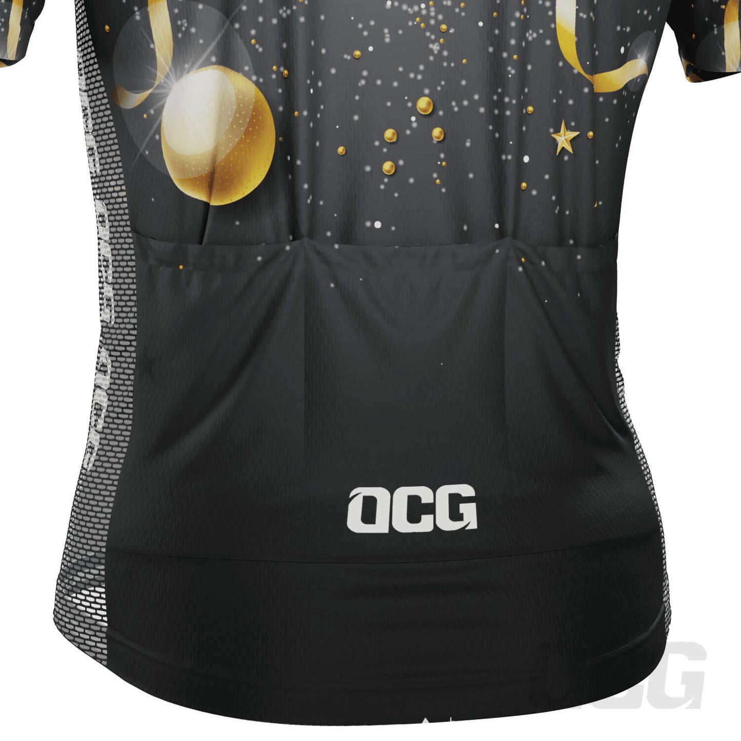 Men's Christmas Star Short Sleeve Cycling Jersey