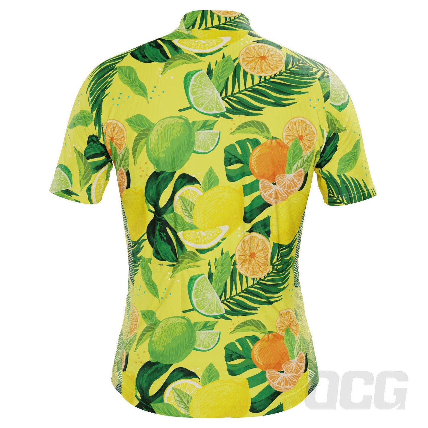 Men's Citrus Explosion Short Sleeve Cycling Jersey