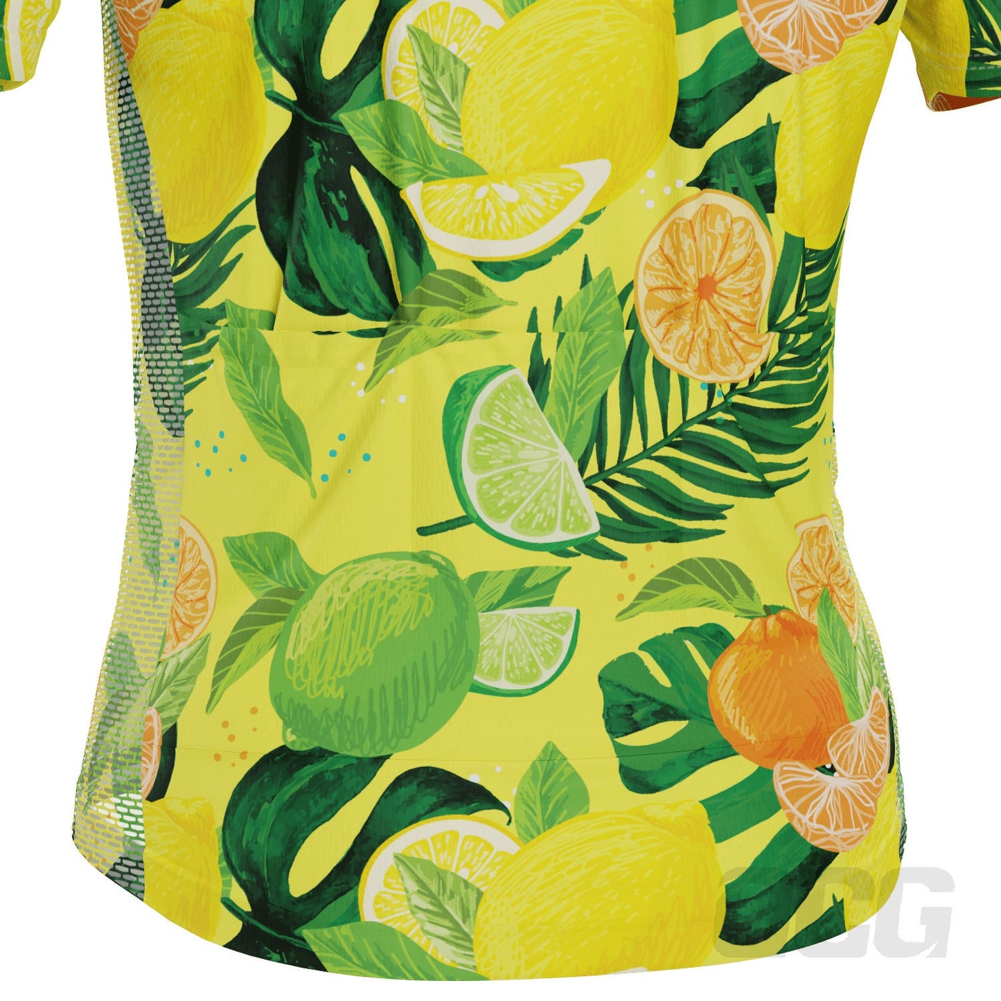 Men's Citrus Explosion Short Sleeve Cycling Jersey