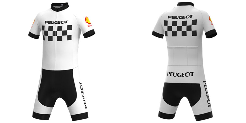 Classic 1960s Peugeot Retro Cycling Jersey Set