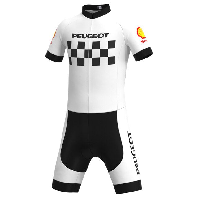 Classic 1960s Peugeot Retro Cycling Jersey Set