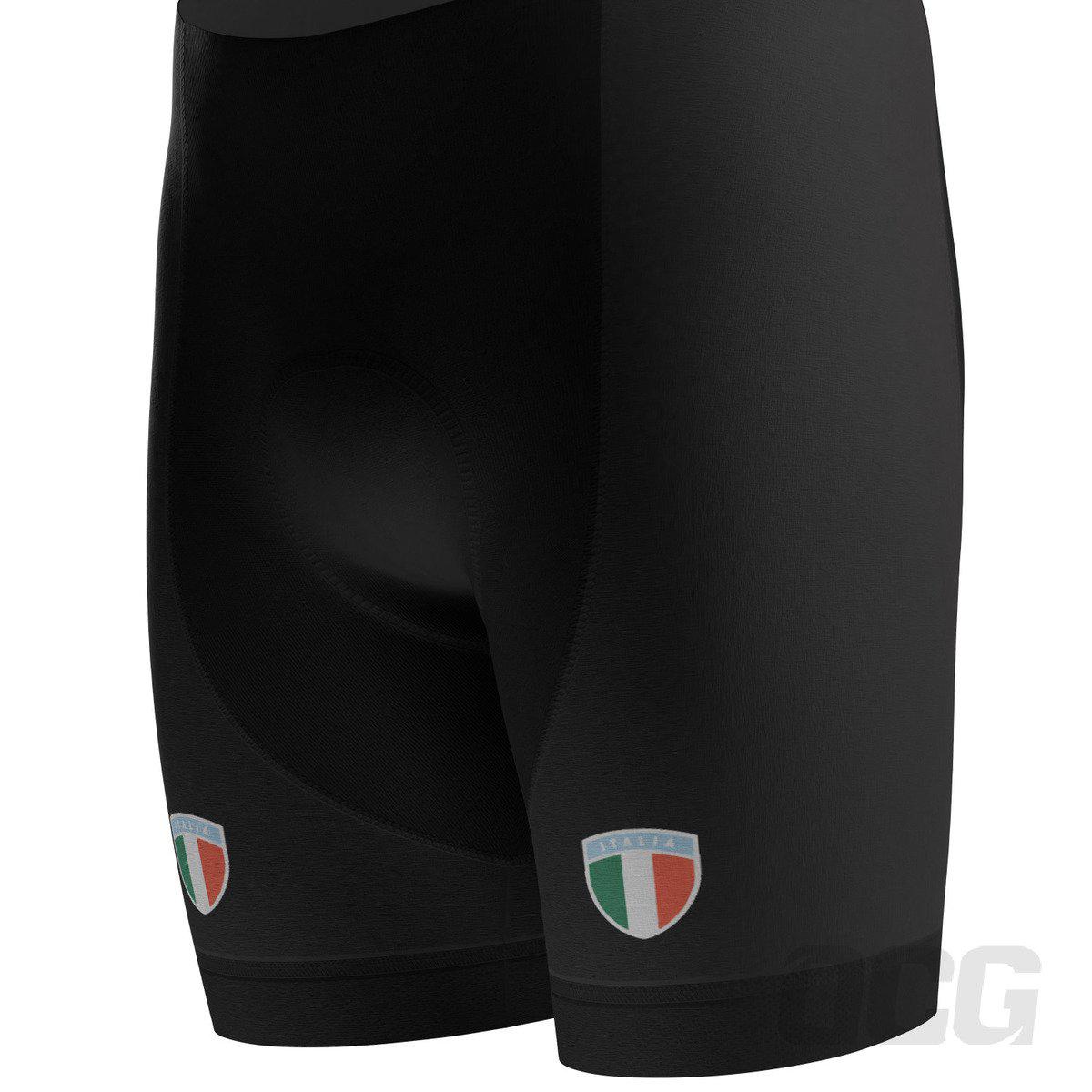 Men's Classic Italia Black National Flag 2 Piece Cycling Kit