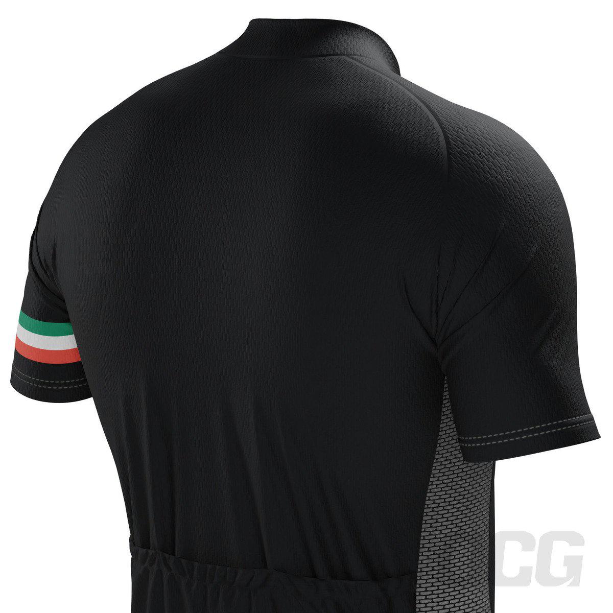 Men's Classic Italia Black National Flag 2 Piece Cycling Kit