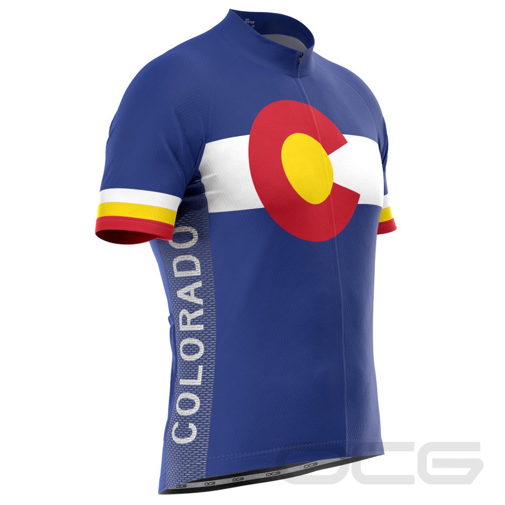 Men's Colorado US State Icon Short Sleeve Cycling Jersey
