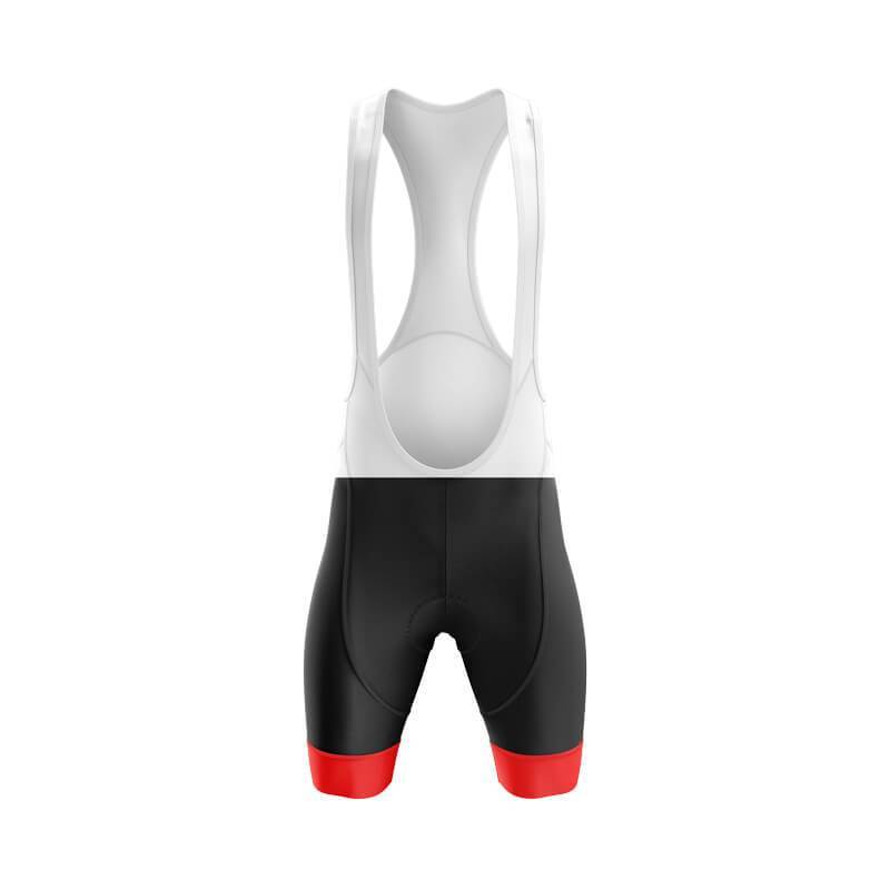 Men's Cycling Bib Shorts with Red detail