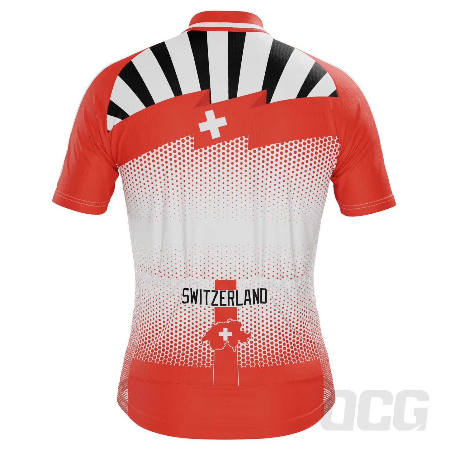 Men's World Countries Team Switzerland Icon Short Sleeve Cycling Jersey