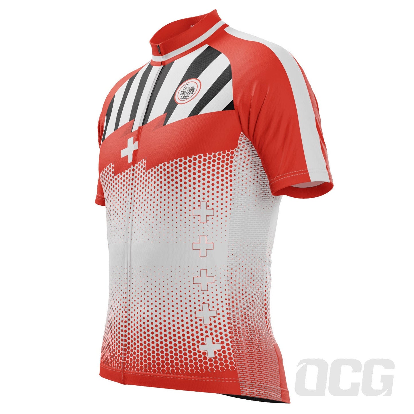 Men's World Countries Team Switzerland Icon Short Sleeve Cycling Jersey