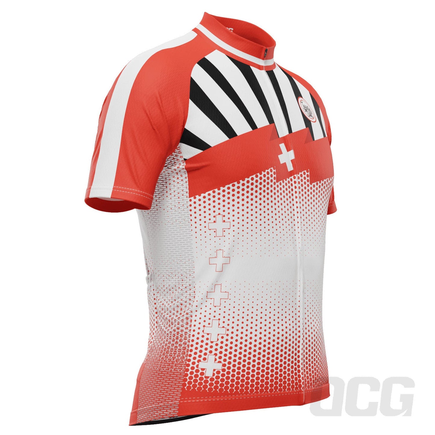 Men's World Countries Team Switzerland Icon Short Sleeve Cycling Jersey