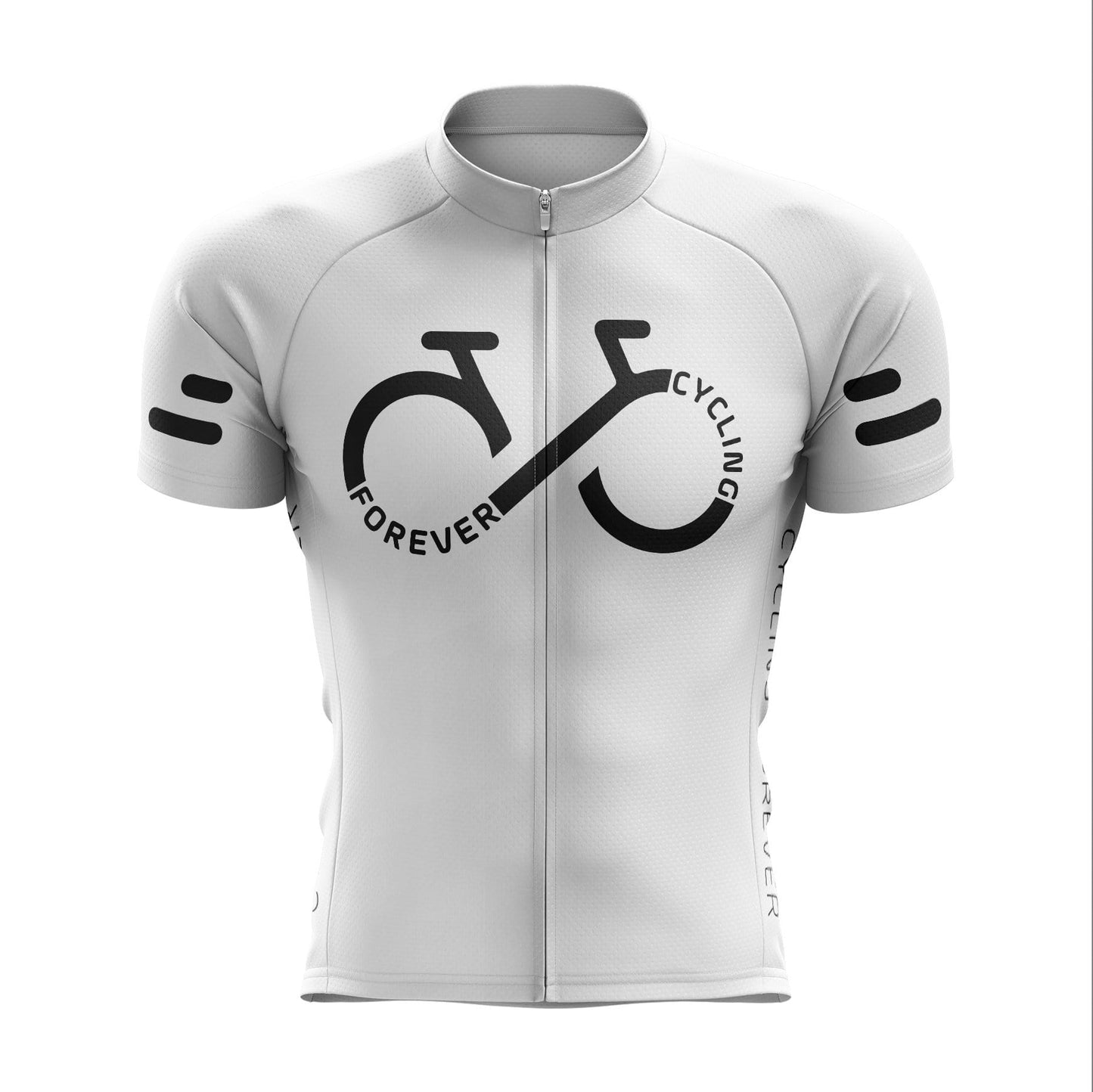 Cycling Forever Men's White Cycling Jersey or Bibs