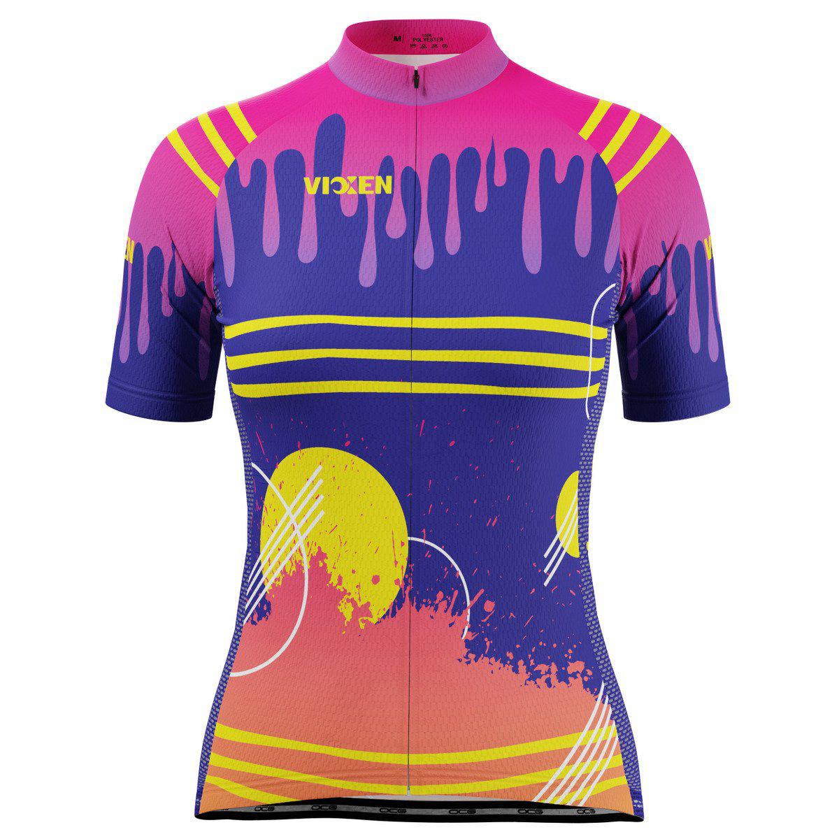 Women's Drips & Splatters Short Sleeve Cycling Jersey