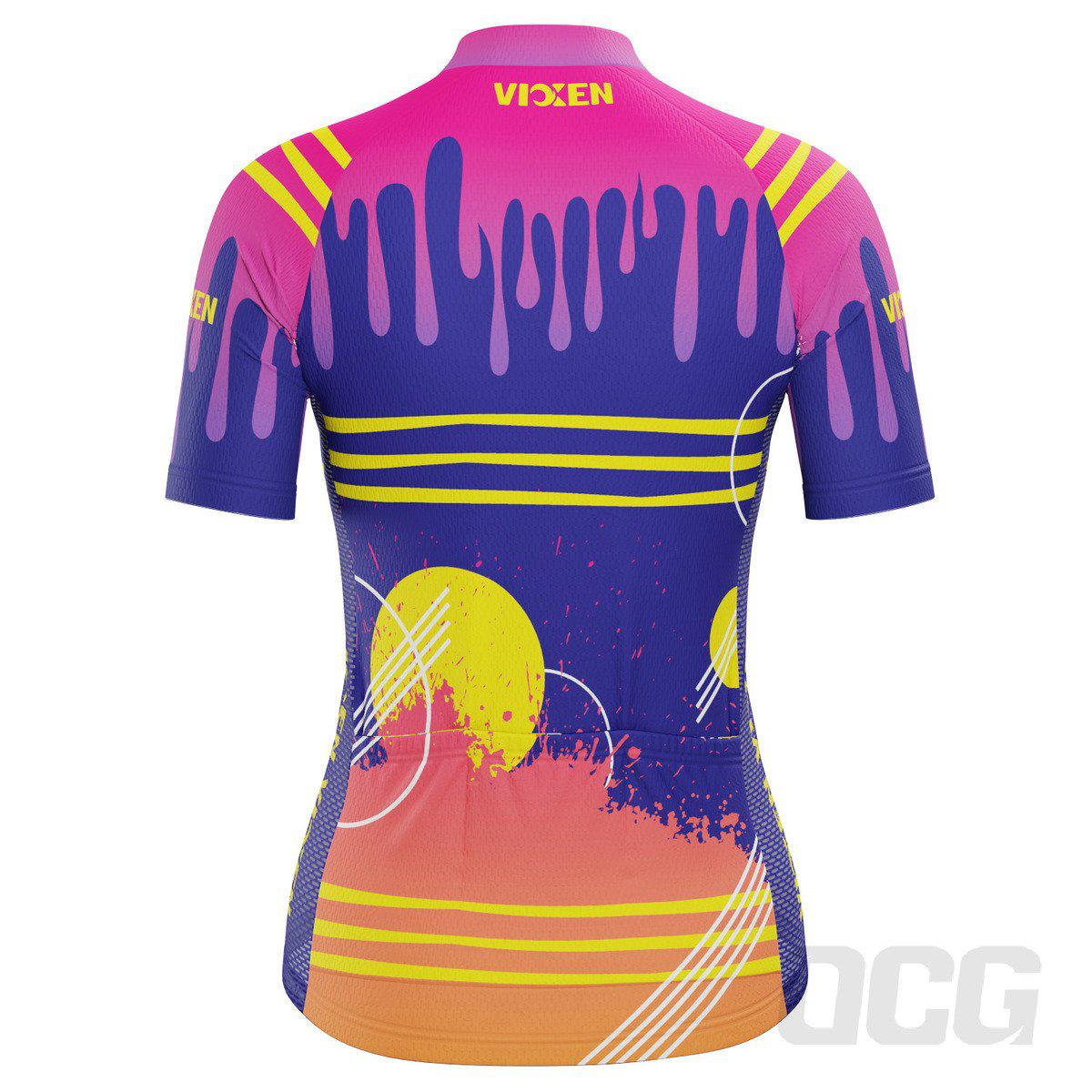 Women's Drips & Splatters Short Sleeve Cycling Jersey