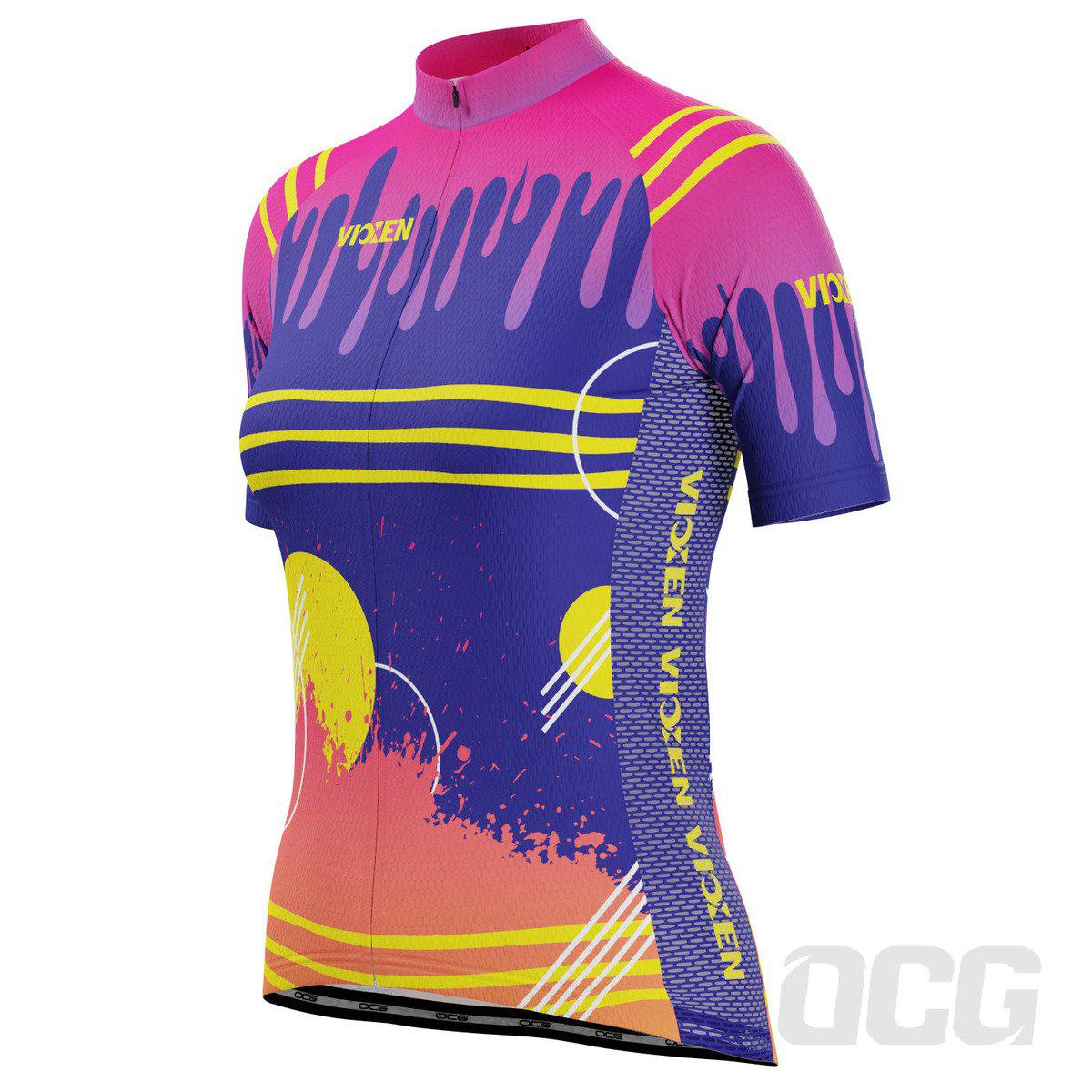 Women's Drips & Splatters Short Sleeve Cycling Jersey