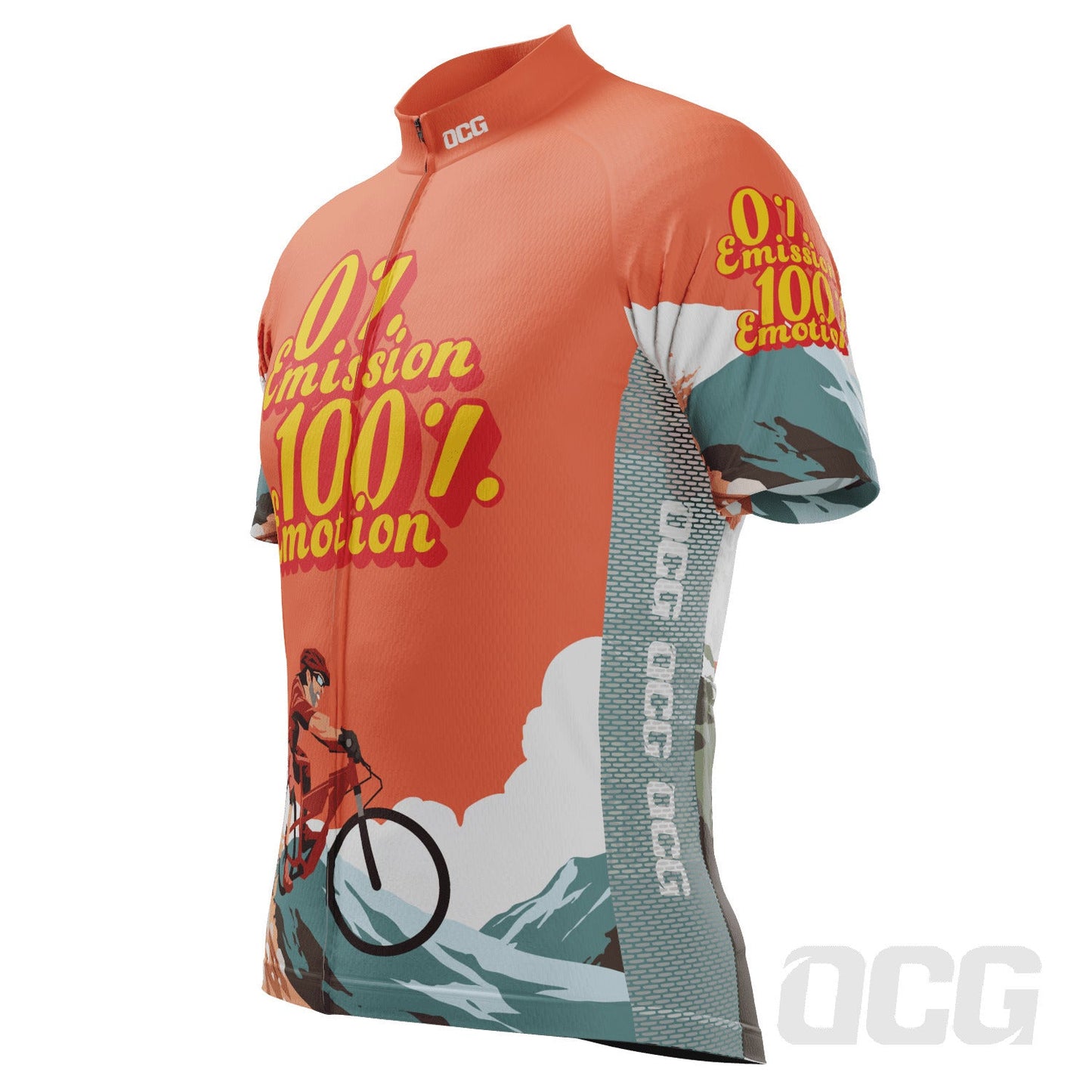 Men's No Emissions Full Emotion Short Sleeve Cycling Jersey
