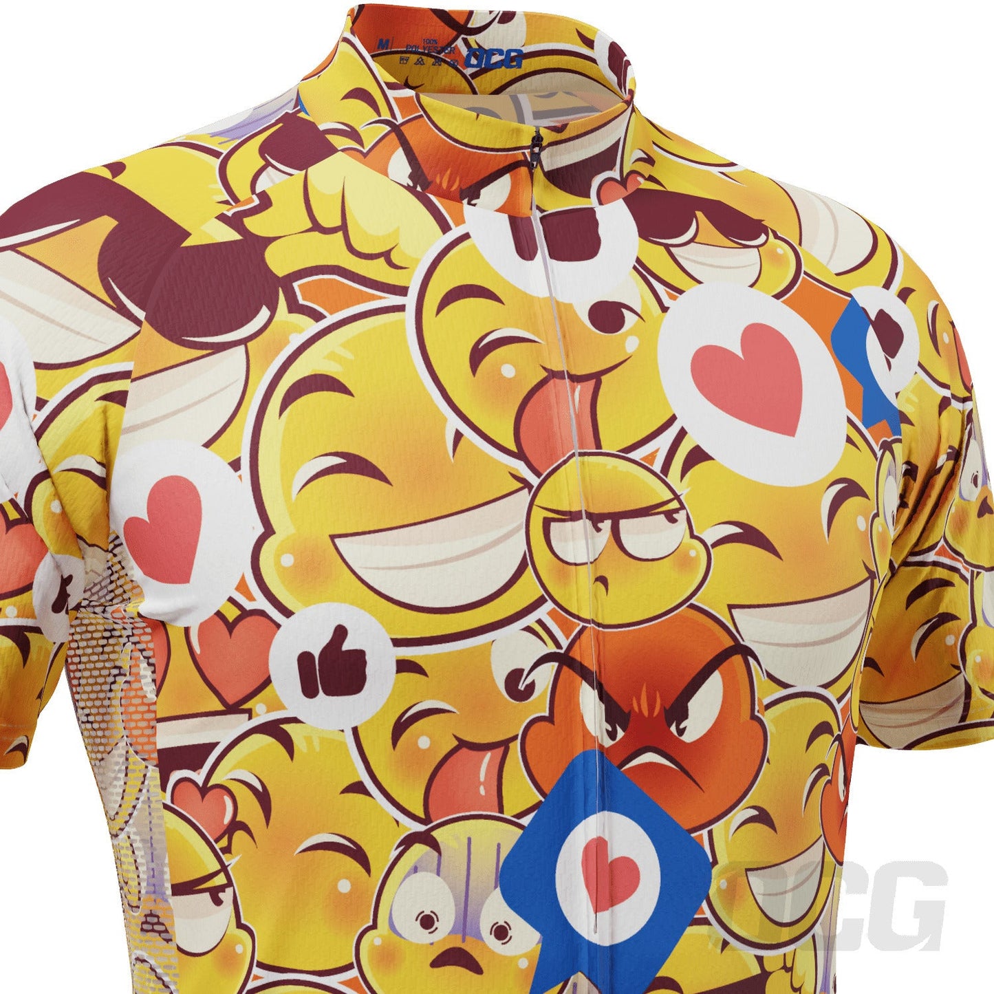 Men's Emoji Mayhem Short Sleeve Cycling Jersey