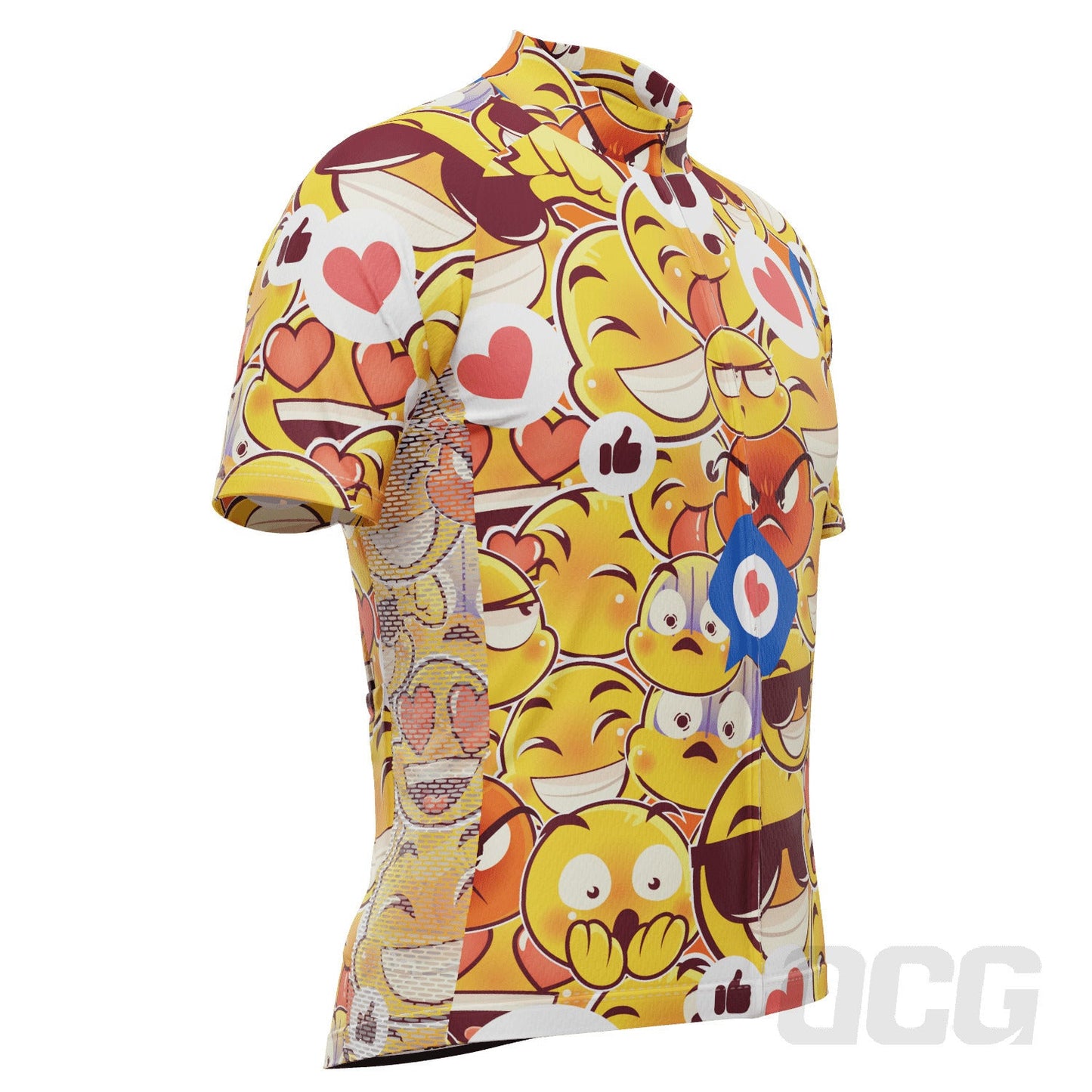 Men's Emoji Mayhem Short Sleeve Cycling Jersey