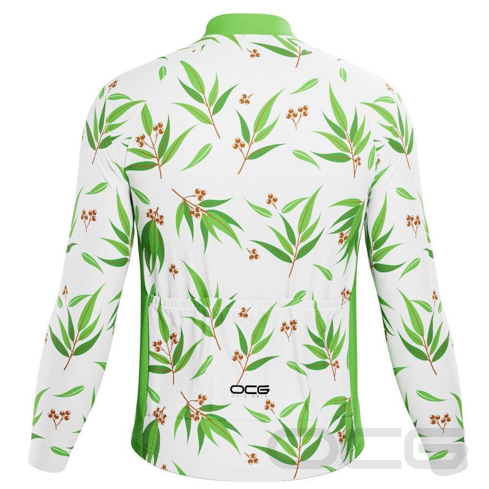 Men's Australian Eucalyptus Leaf Long Sleeve Cycling Jersey