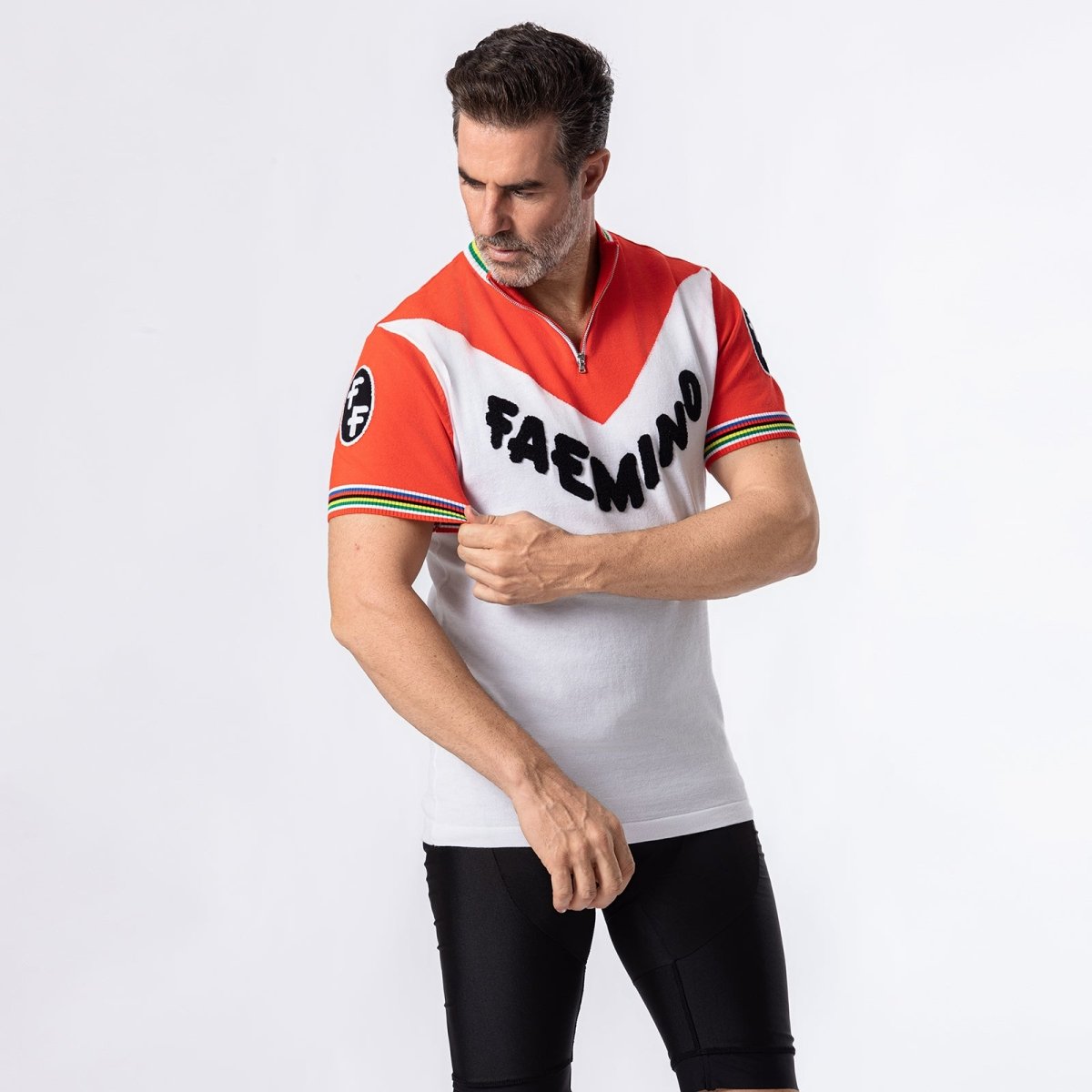 Faemino Merino Wool Blend - Retro Cycling Jersey
