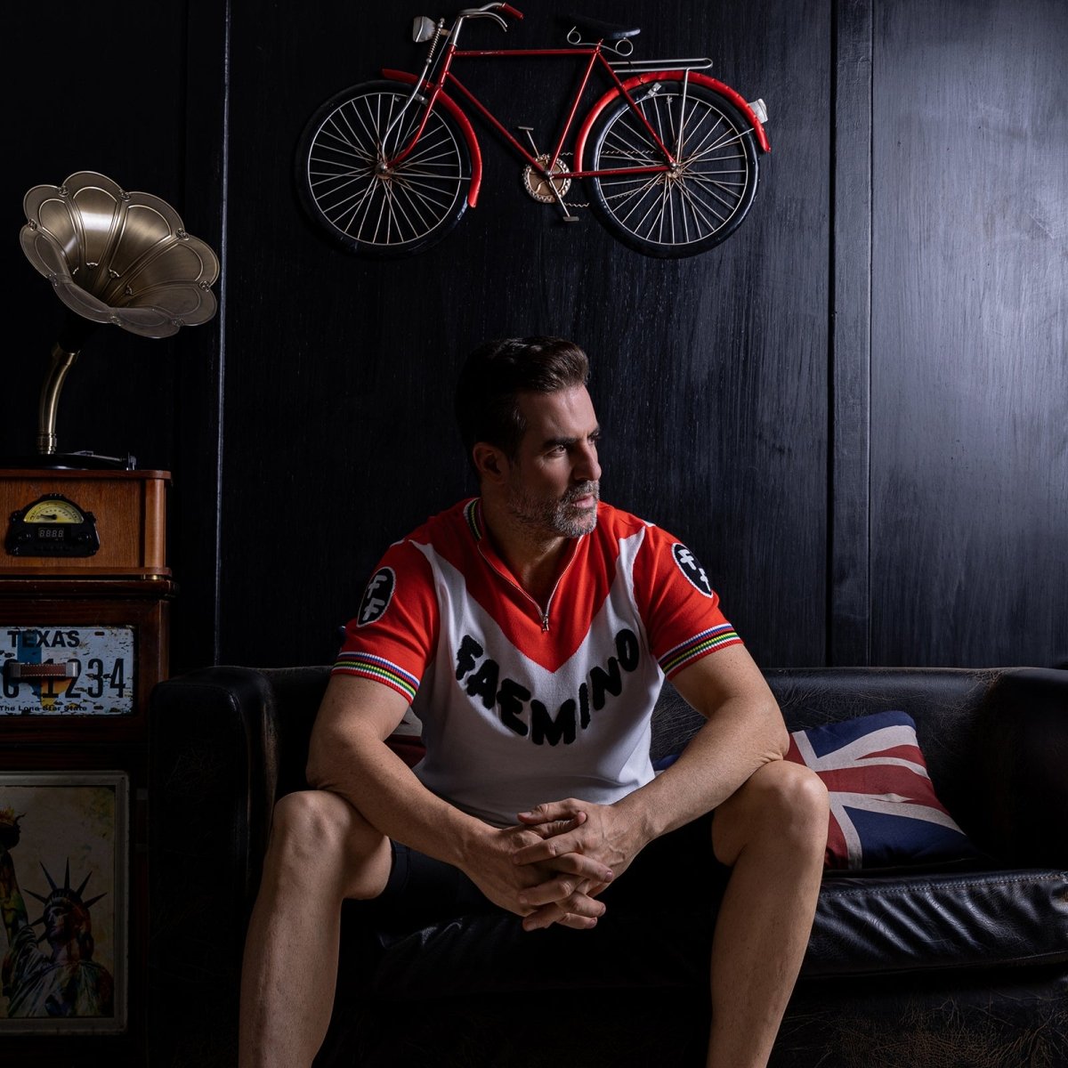 Faemino Merino Wool Blend - Retro Cycling Jersey