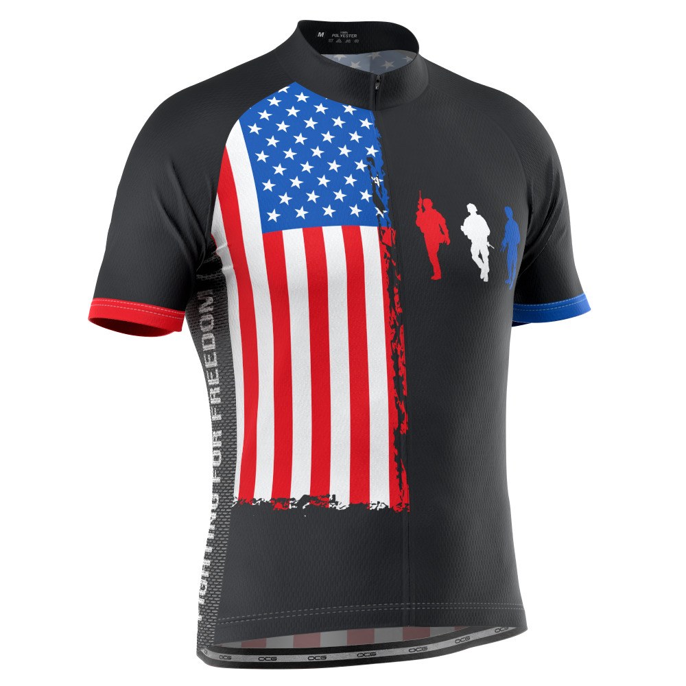 Men's Fight For Freedom USA Icon Short Sleeve Cycling Jersey