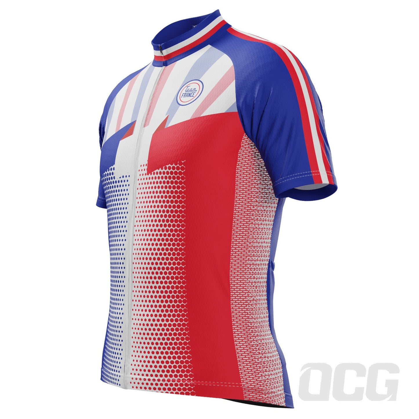 Men's World Countries Team France Icon Short Sleeve Cycling Jersey