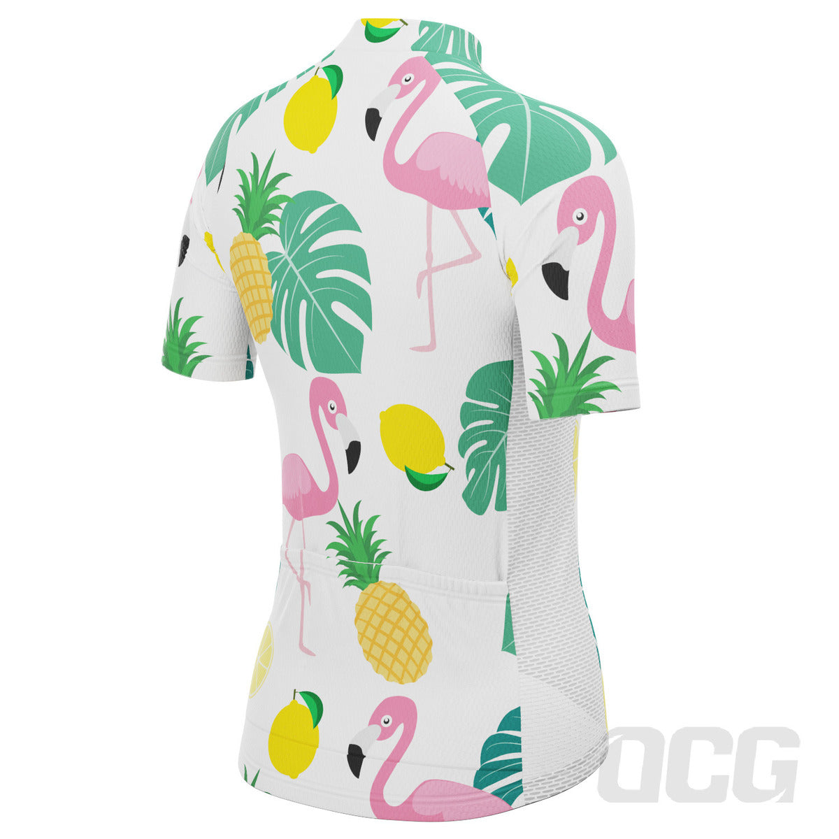 Women's Fruity Flamingo Short Sleeve Cycling Jersey