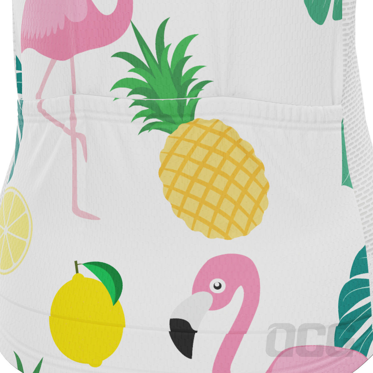 Women's Fruity Flamingo Short Sleeve Cycling Jersey