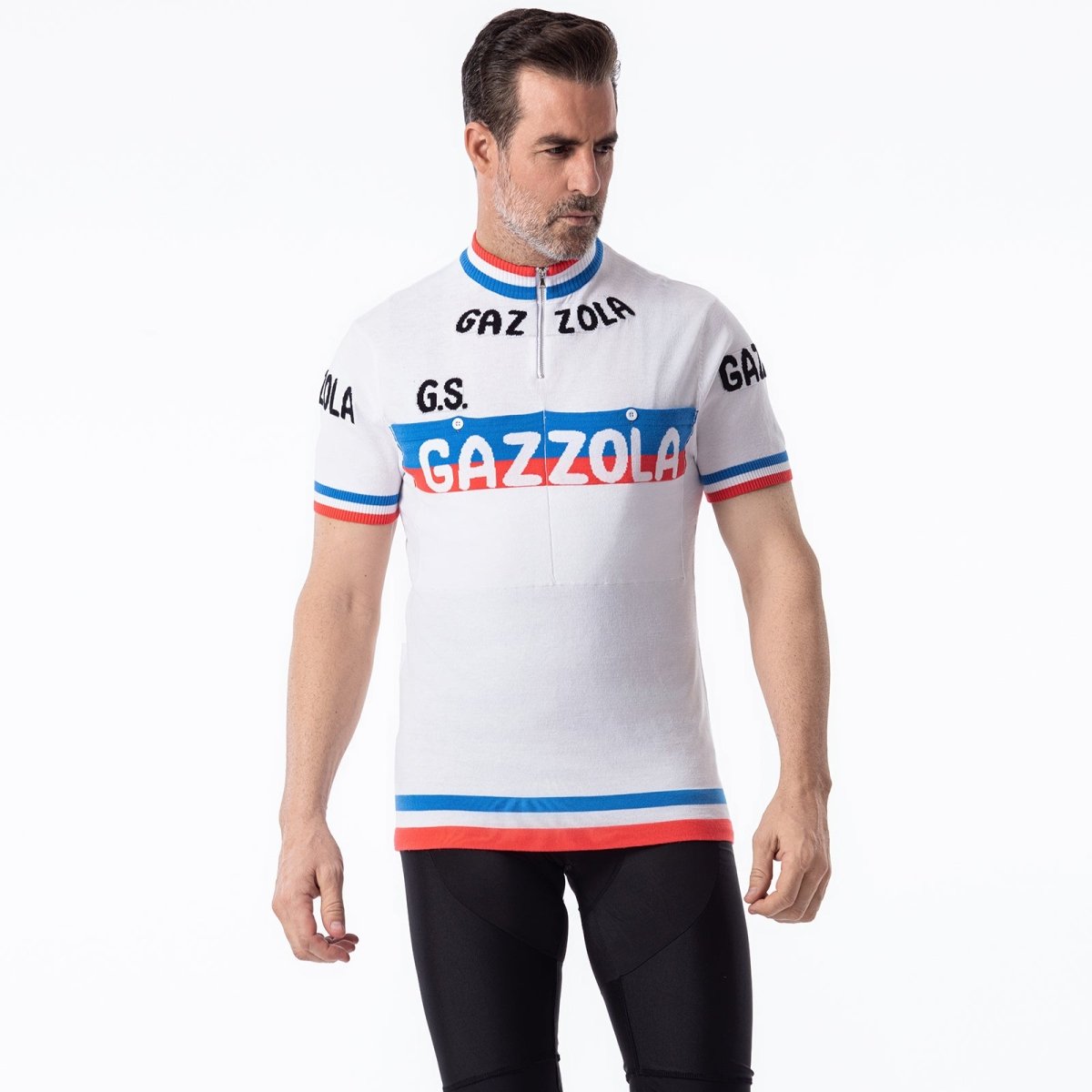 Gazzola Merino Wool Blend - Retro Cycling Jersey