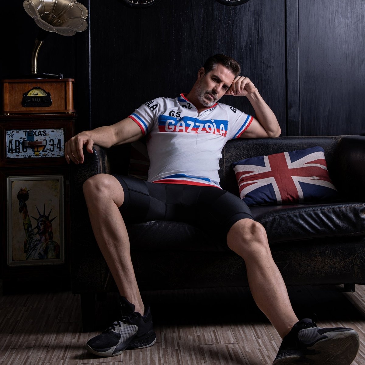 Gazzola Merino Wool Blend - Retro Cycling Jersey