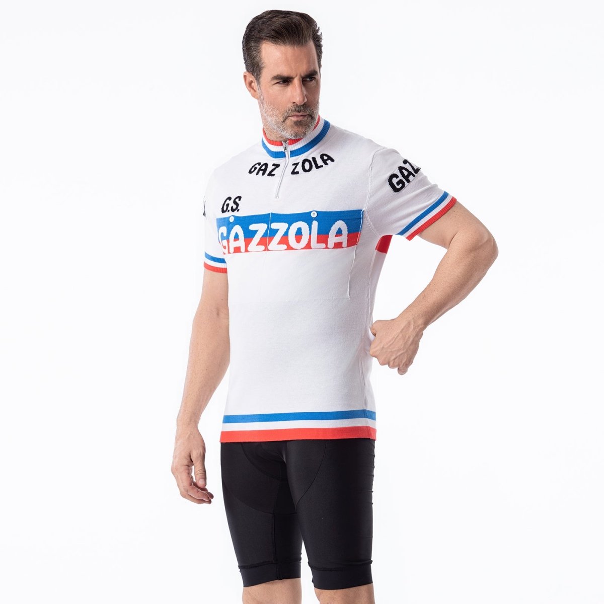Gazzola Merino Wool Blend - Retro Cycling Jersey