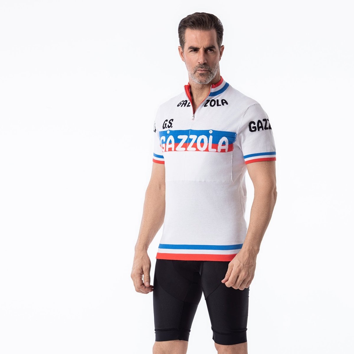 Gazzola Merino Wool Blend - Retro Cycling Jersey