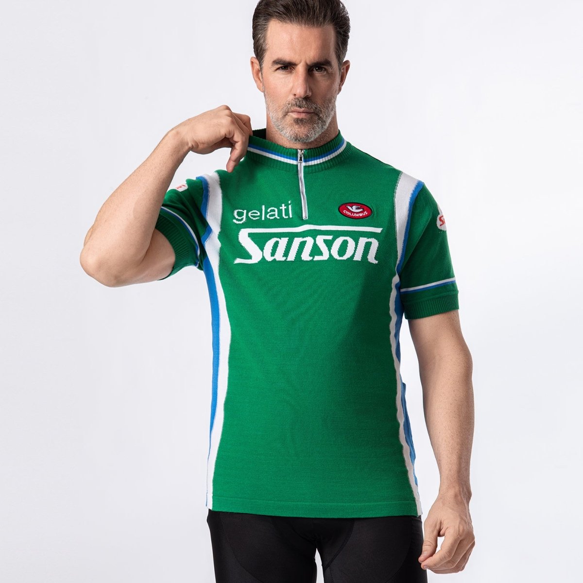Gelati Sanson Merino Wool Blend - Retro Cycling Jersey