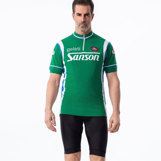 Gelati Sanson Merino Wool Blend - Retro Cycling Jersey