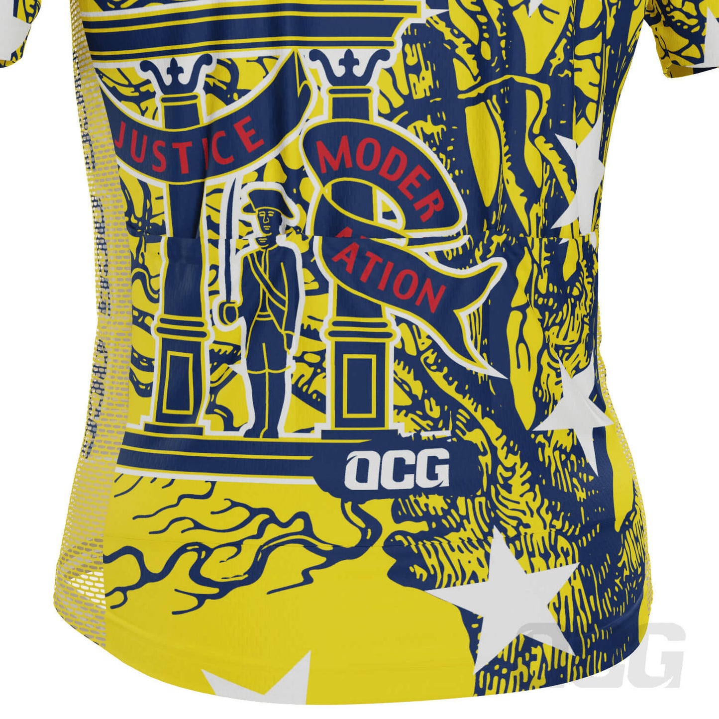 Men's Georgia US State Icon Short Sleeve Cycling Jersey