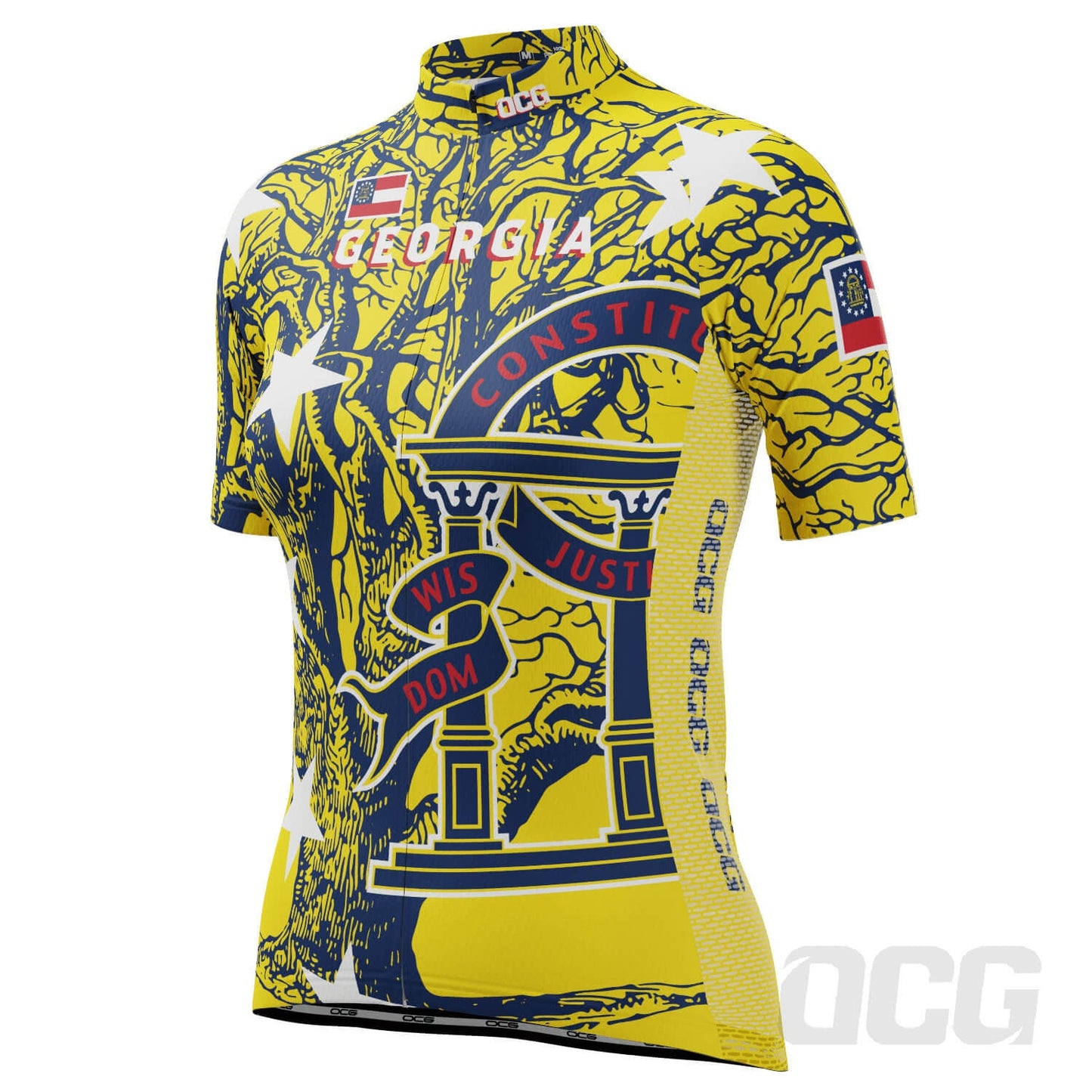 Women's Georgia US State Icon Short Sleeve Cycling Jersey