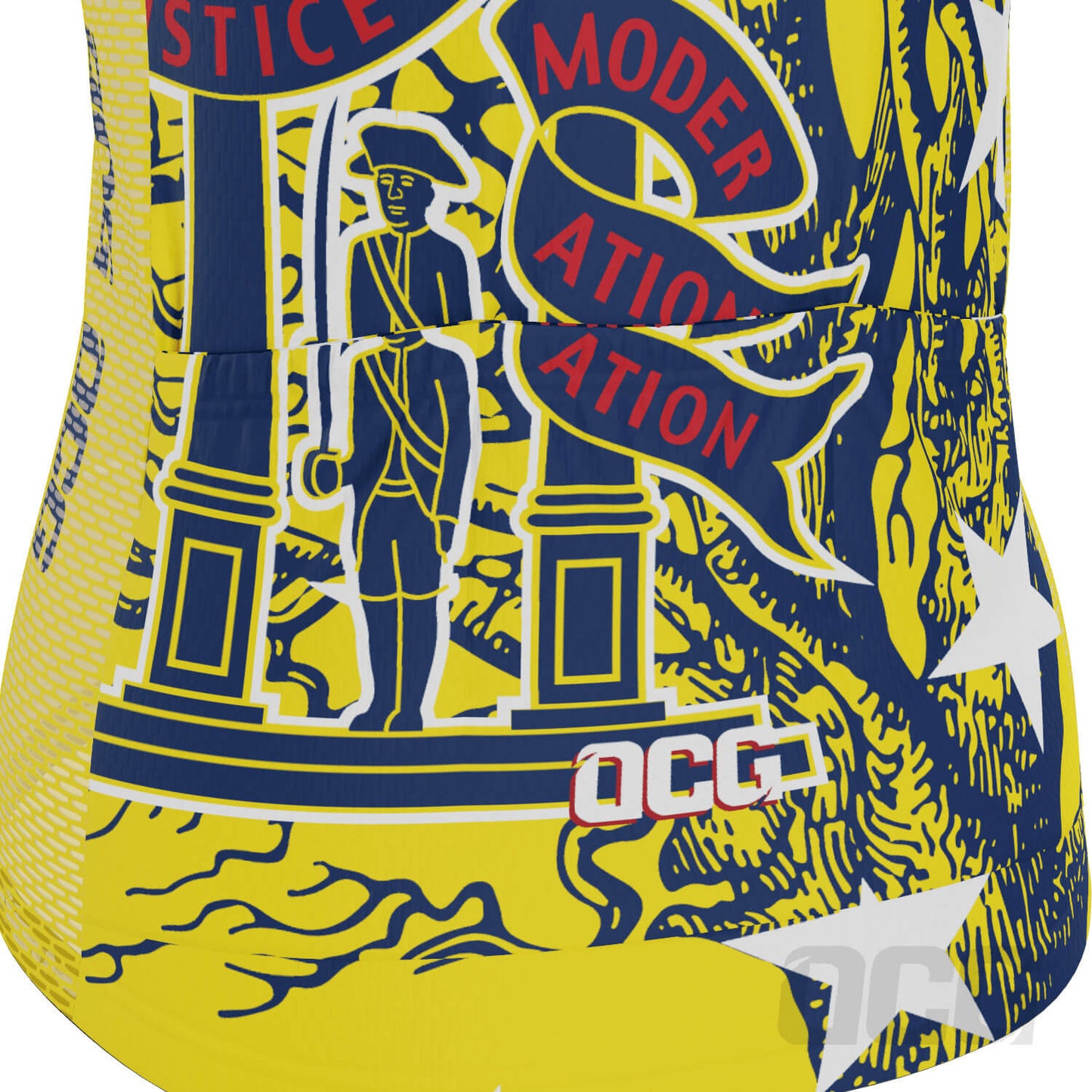 Women's Georgia US State Icon Short Sleeve Cycling Jersey