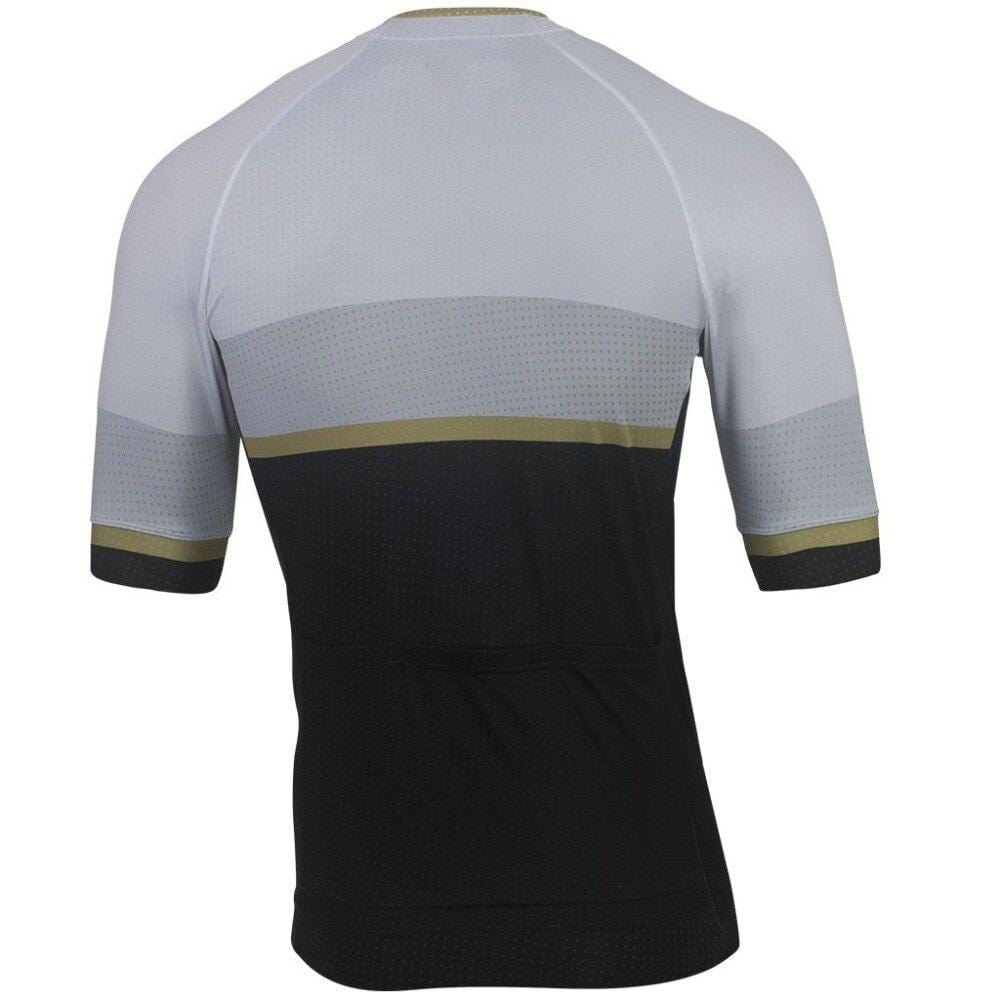 Grey Stylish Men's Cycling Jersey
