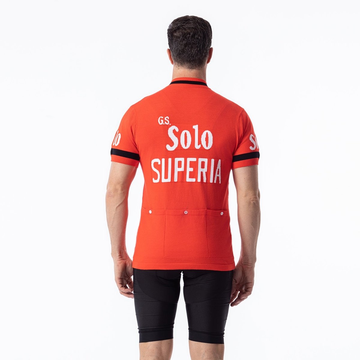 GS Solo Superia Merino Wool - Retro Cycling Jersey